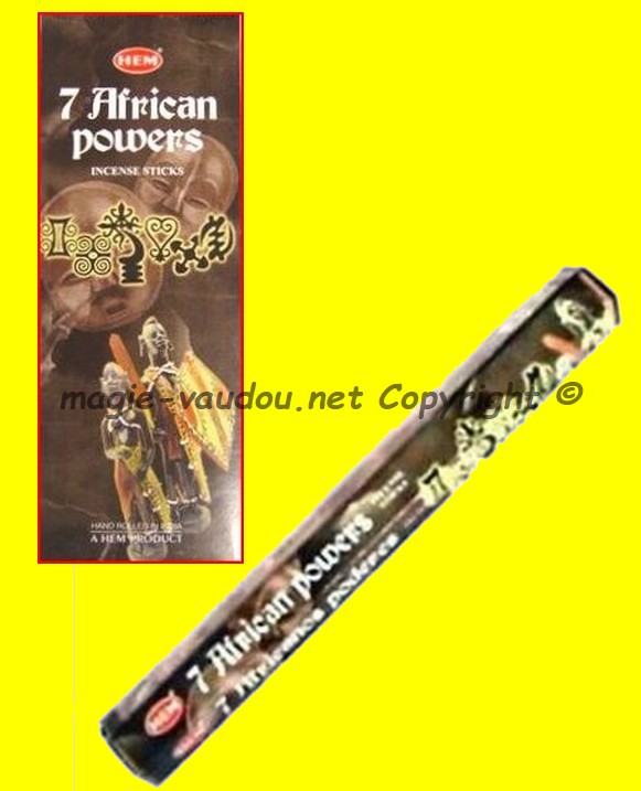 Encens 7 African Powers  en bâtons